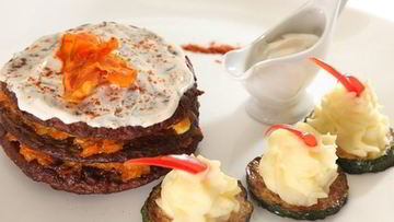 Рецепт Печени с овощами и сыром