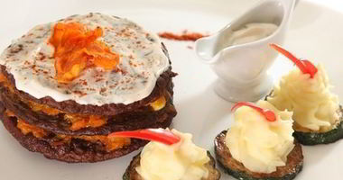 Рецепт Печени с овощами и сыром