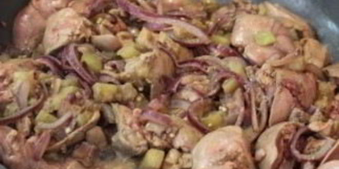 Рецепт печени с овощами