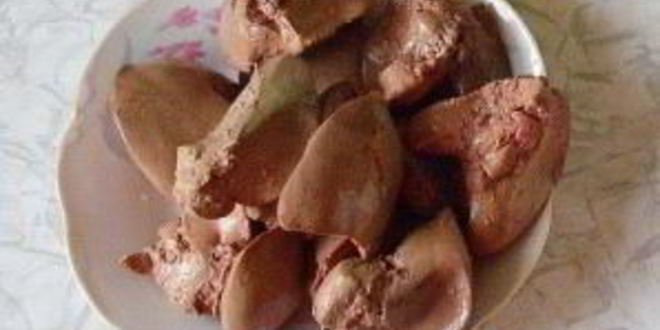Рецепт печени с рисом и грибами