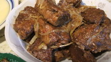 Рецепт Печени в крахмале