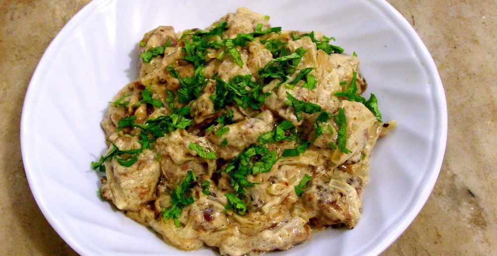 Рецепт сердечки и печень куриные в пряном медовом соусе