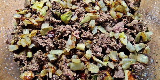 Рецепт печенки под овощной шубкой