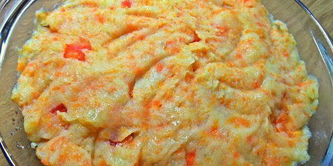 Рецепт печенки под овощной шубкой