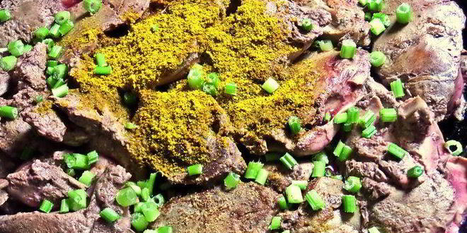 Рецепт печенки под овощной шубкой