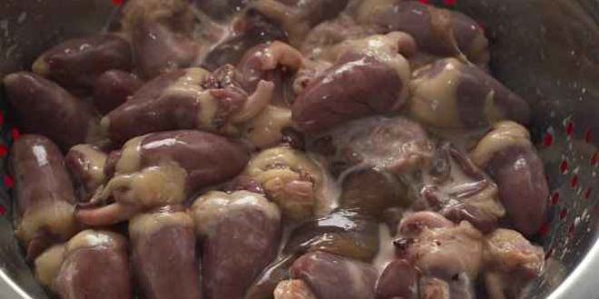 Рецепт сердечек и печень куриные в пряном медовом соусе