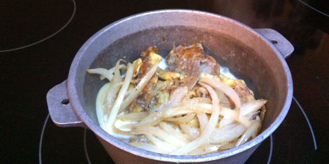 Рецепт тушеной говяжьей печени