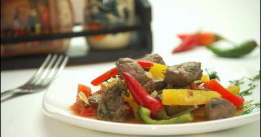 Рецепт Тушеной печени с овощами