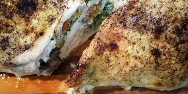 Рецепт запеченных куриных грудок с печенью