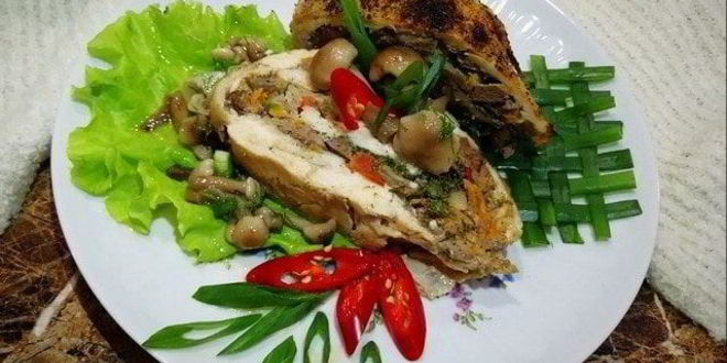 Рецепт запеченных куриных грудок с печенью