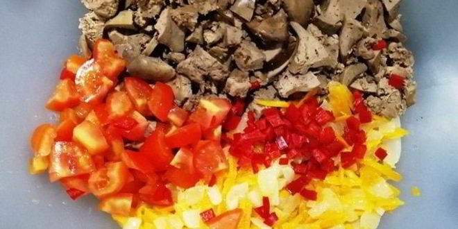 Рецепт запеченных куриных грудок с печенью