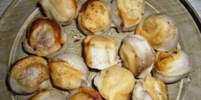 Рецепт пельменей с салом