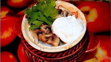 Рецепт Пельменей в горшочке в духовке