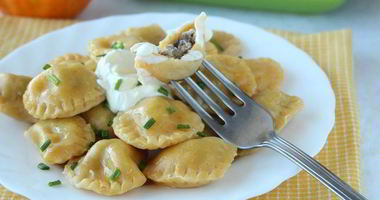 Рецепт Пельмешков из тыквенного теста