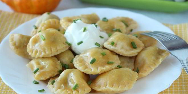 Рецепт пельмешков из тыквенного теста
