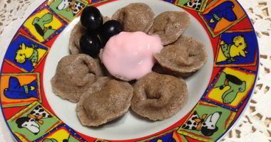 Рецепт ПП-пельменей с виноградом