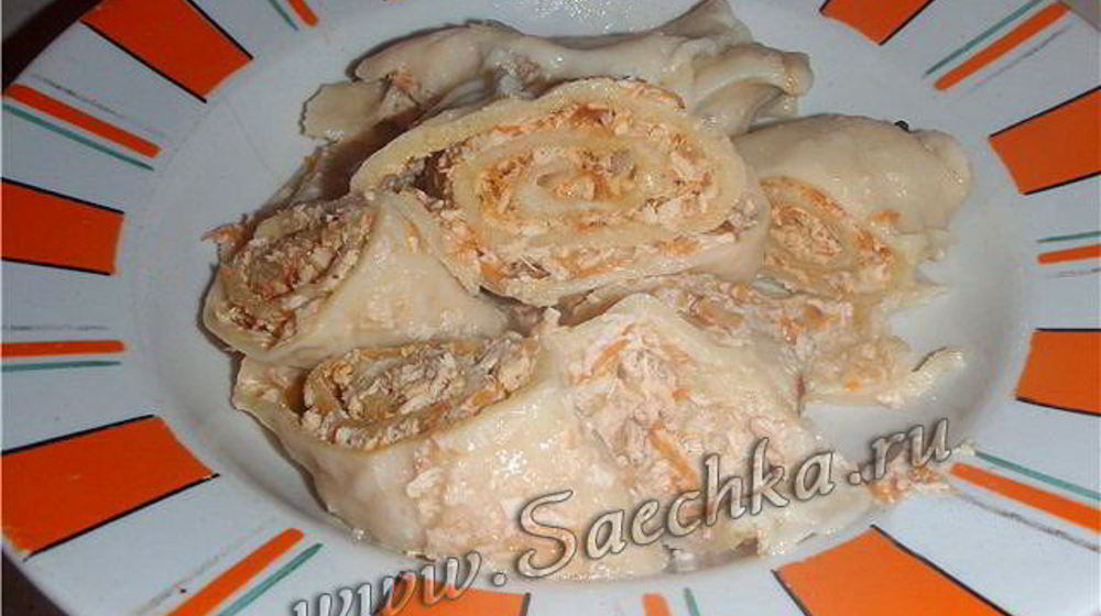 Как приготовить рулет пельменный