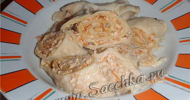 Рецепт Рулета пельменного