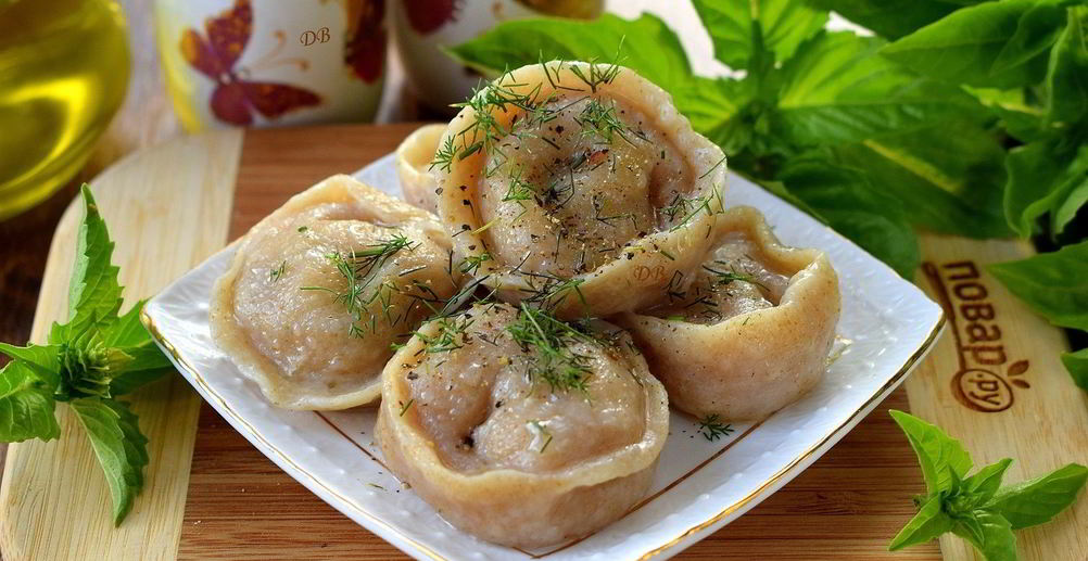 Рецепт постные пельмени с кабачками