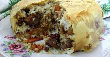 Рецепт Азербайджанского плова шах в лаваше