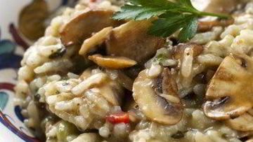 Рецепт Грибного плова с каштанами и шалфеем