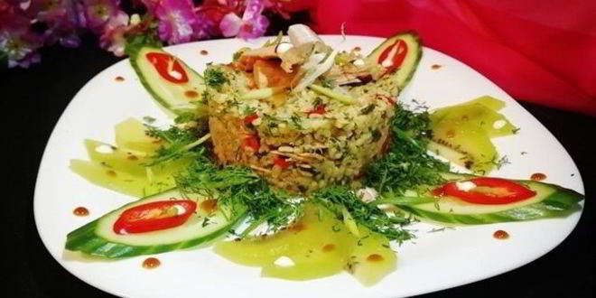 Рецепт легкого плова из тунца и булгура