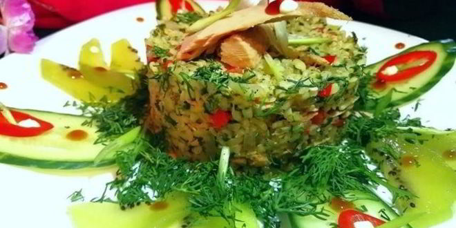 Рецепт легкого плова из тунца и булгура