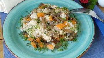 Рецепт Овощного плова с грибами