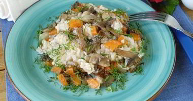 Рецепт Овощного плова с грибами