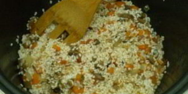 Рецепт овощного плова с грибами