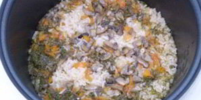 Рецепт овощного плова с грибами