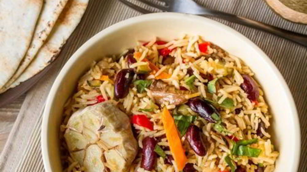 Как приготовить овощной плов с лесными грибами и фасолью