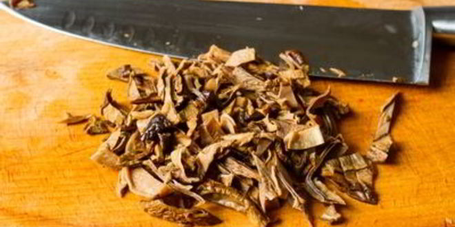 Рецепт овощного плова с лесными грибами и фасолью