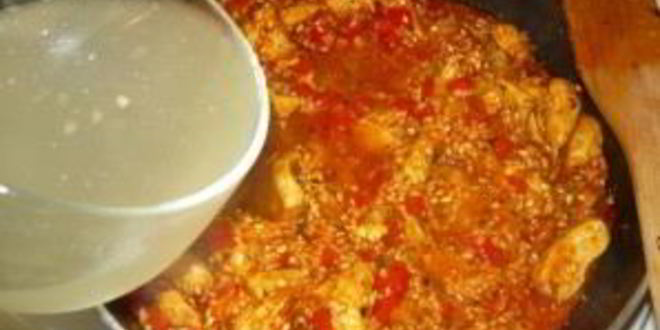 Рецепт паэльи с курицей и креветками