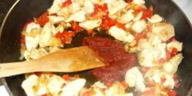 Рецепт паэльи с курицей и креветками