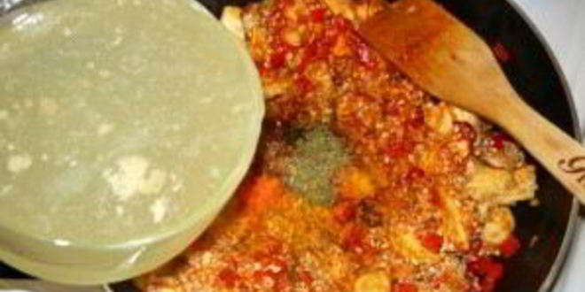 Рецепт паэльи с курицей и креветками