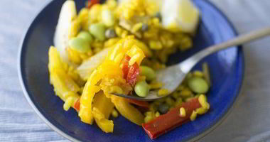 Рецепт Паэльи вегетарианской