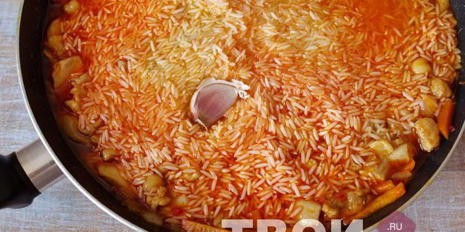 Рецепт плова на сковороде