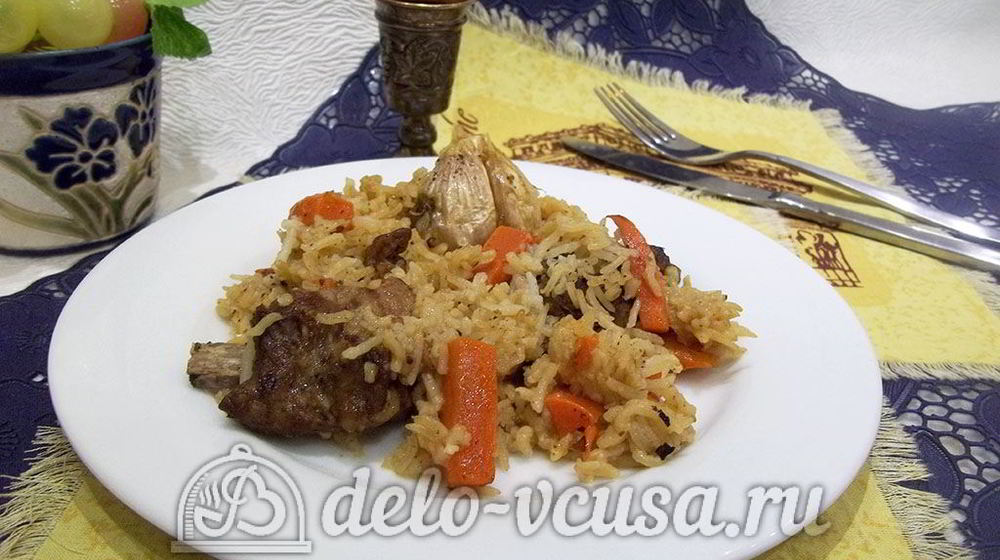 Как приготовить плов по-домашнему со свиными ребрами
