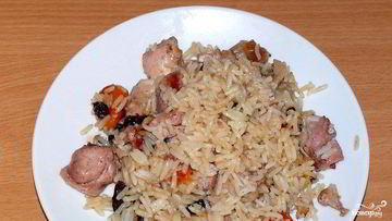 Рецепт Плова с курицей и сухофруктами