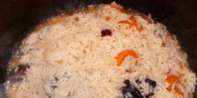 Рецепт плова с курицей и сухофруктами