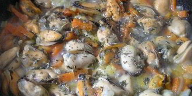 Рецепт плова с мидиями и шалфеем