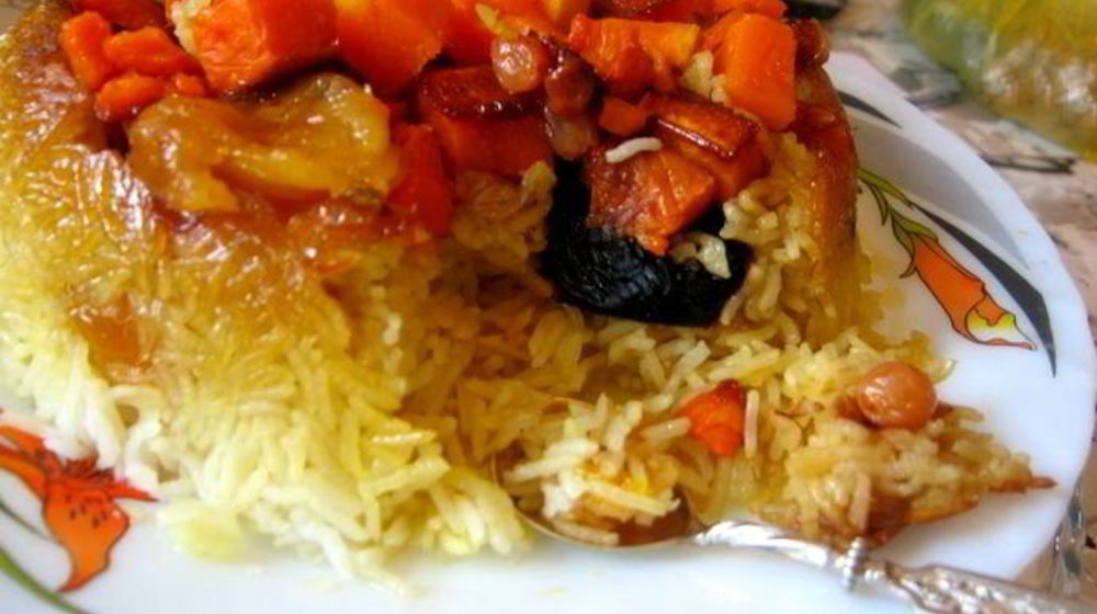 Как приготовить плов с тыквой и сухофруктами