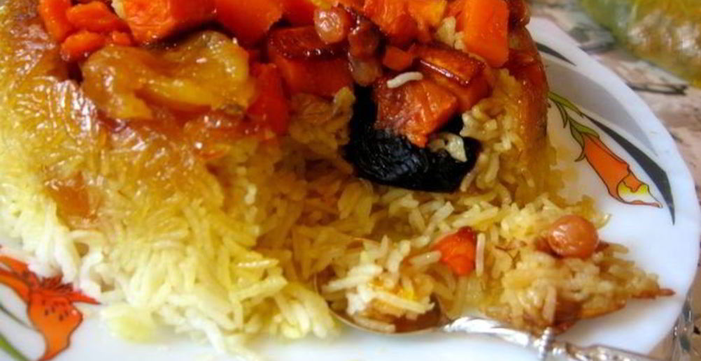 Рецепт персидский плов с сухофруктами