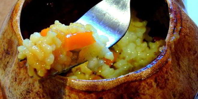 Рецепт плова в горшке