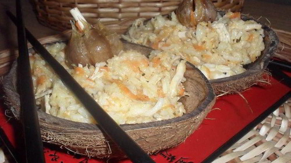 Как приготовить плов экзотика