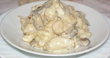 Рецепт Фрикасе из курицы с шампиньонами