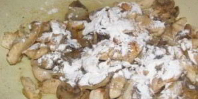 Рецепт фрикасе из курицы с шампиньонами