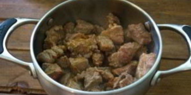 Рецепт мясного рагу с баклажанами