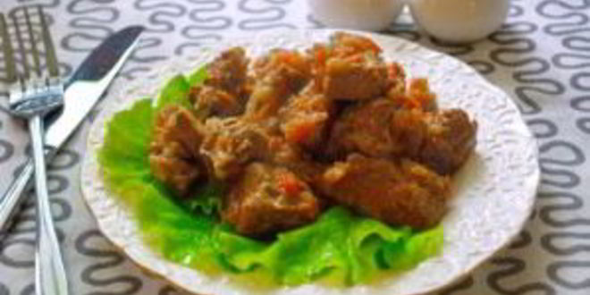 Рецепт мясного рагу с баклажанами